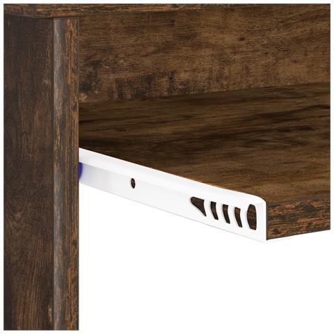 Scrivania con storage Rovere affumicato 120.5x44x88.5 cm Legno ingegnerizzato - Foto 9