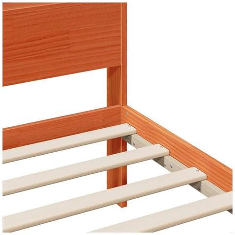 Struttura del letto con lo scaffale Marrone cerato 140 x 190 cm - Foto 9