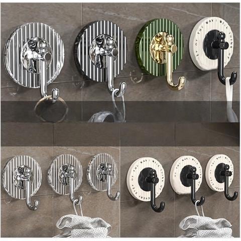 Set Di 4 Ganci Autoadesivi Da Parete Senza Trapano - Resistenti E Impermeabili - Foto 2