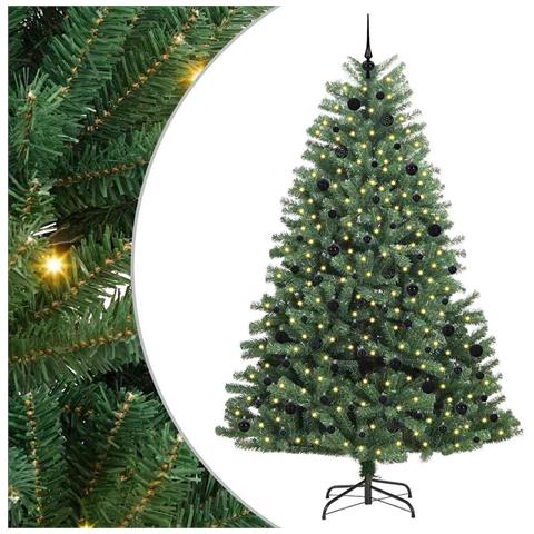 Albero di Natale Artificiale con Rami Pieghevoli Verde 240 cm - Foto 1