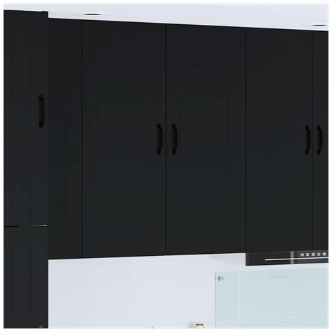 Pensile cucina Nero 40 x 31 x 100 cm Legno multistrato - Foto 2