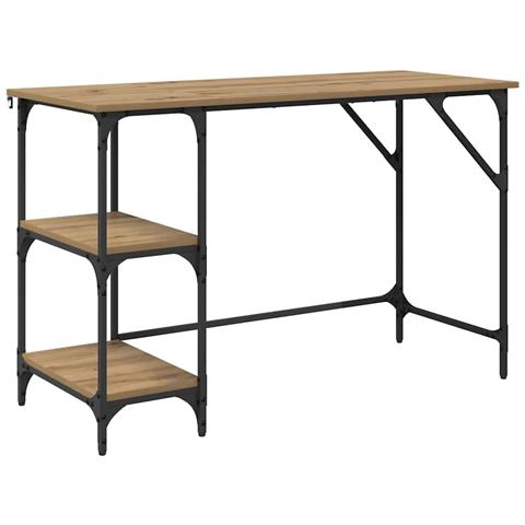 Scrivania Rovere artigianale 120 x 50 x 75 cm Legno multistrato - Foto 1