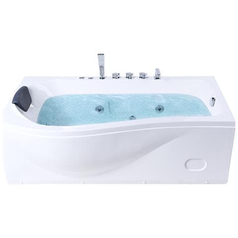 Vasca Idromassaggio Angolare Con Led Pozuelos 170 X 90 Cm Bianco - Foto 2