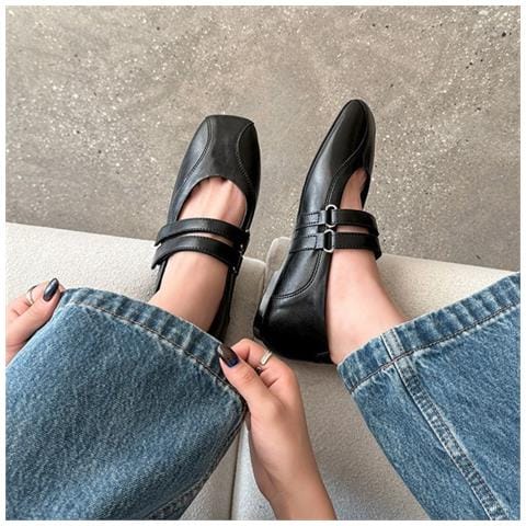 Ballerine Mary Jane Con Punta Quadrata Retro - Scarpe Singole Comode E Versatili 39 - Foto 5