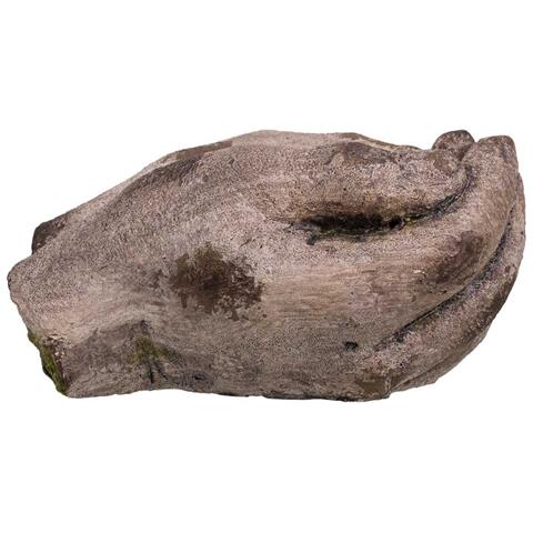 Vaso Decorativo In Magnesio, Colore Pietra, 27x27x14h Cm - Foto 2