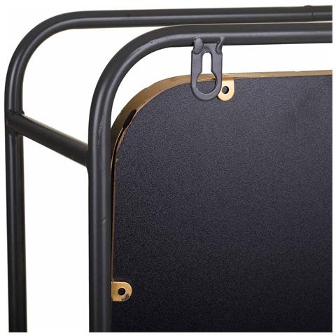 Specchio Da Parete In Metallo Nero 40x15x90h - Foto 8