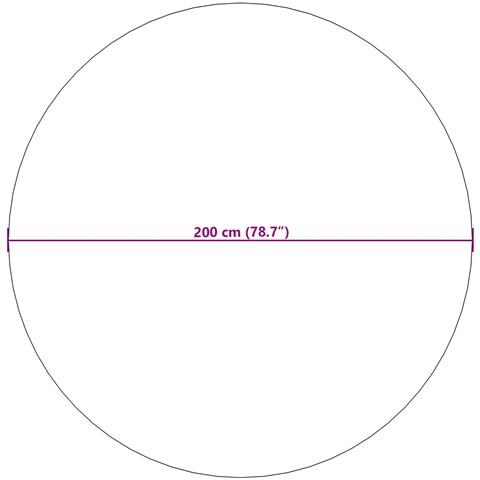 Tappeti per area Rotondo HUARTE Beige Ø 200 CM Poliestere - Foto 8