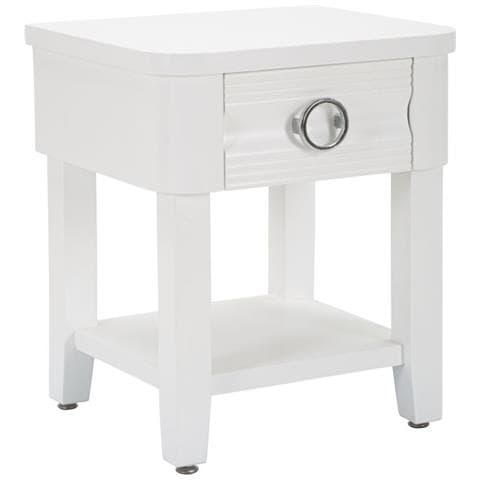 Comodino Vkh10-bianco-legno-45x40x54 Cm - Foto 1