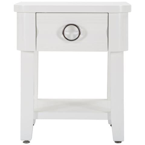 Comodino Vkh10-bianco-legno-45x40x54 Cm - Foto 2