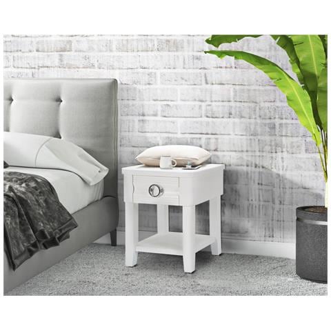 Comodino Vkh10-bianco-legno-45x40x54 Cm - Foto 8