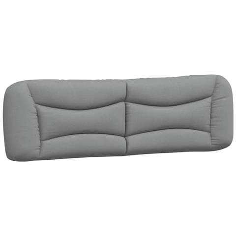 Cuscino Testiera Hvar Grigio Chiaro 183 cm in Tessuto - Foto 1