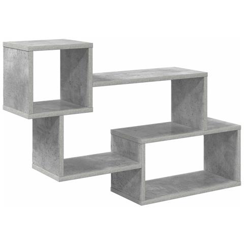 Mensola sospesa A parete Grigio 87 x 20 x 55 cm - Foto 1