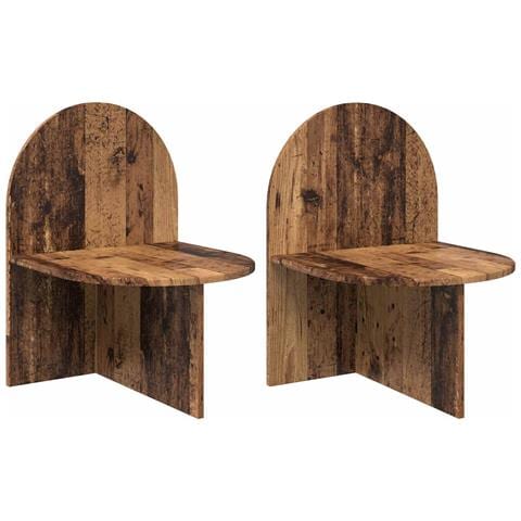 Comodino 2 pcs Legno antico 48 x 49 x 65 cm - Foto 1