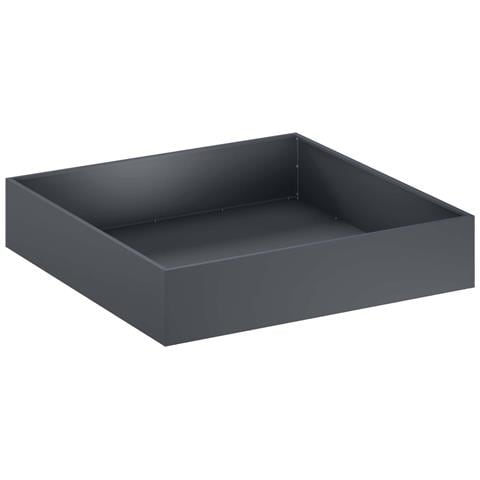 Vaso da giardino Antracite 80 x 80 x 20 cm - Foto 1