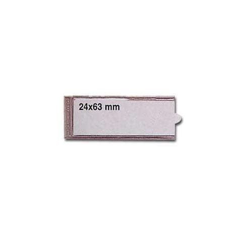 10 portaetichette adesive ies a1 24x63mm sei - Foto 1