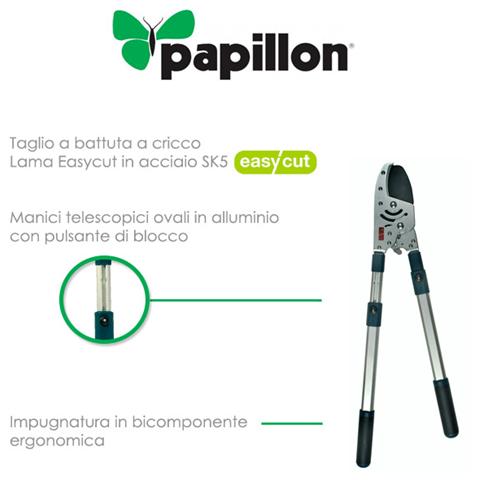 Tagliarami Telescopico Taglio Battuta A Cricco Lama Acciaio SK5 - Foto 3