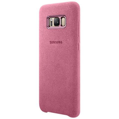 Alcantara Cover per Galaxy S8+ Colore Rosa - Foto 2