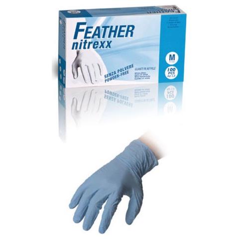 Guanti In Nitrile SemperGuard - Senza Lattice, Taglia M, Verde/Blu, 100 Pz - Foto 3