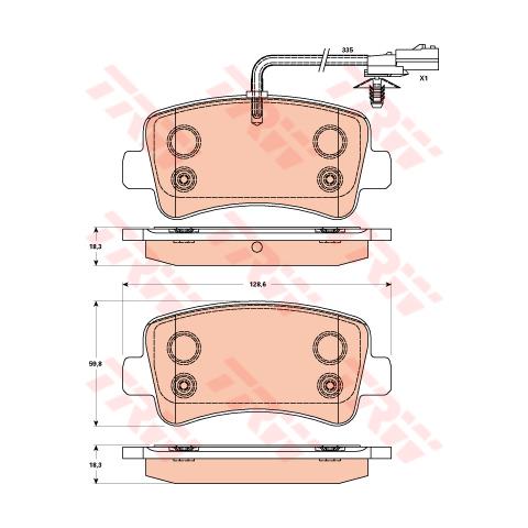 Kit Pastiglie Freno Gdb1903 - Foto 3