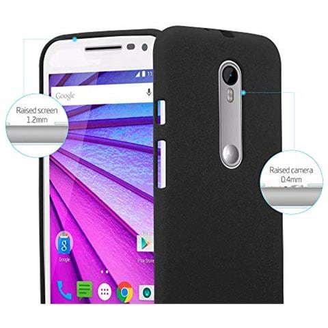 Custodia Compatibile Con Motorola Moto G3 In Frost Nero - Coperchio Protettivo In Silicone Tpu Flessibile - Foto 2