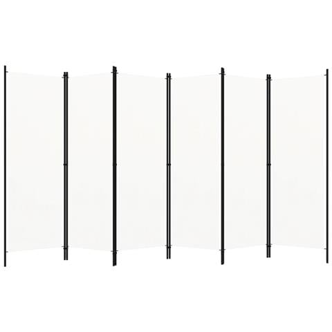 Paravento a 6 Pannelli Bianco 300x180 cm - Foto 1