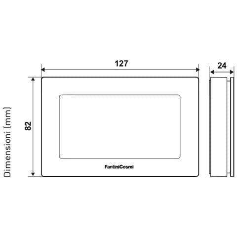 Cosmi Intellicomfort Ch180 Cronotermostato Settimanale Touchscreen, A Batterie - Foto 2