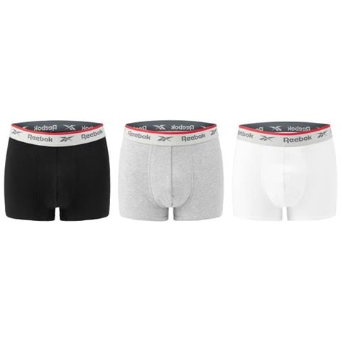 Ovett, Boxer Baule Uomo, Nero / bianco / grigio Marl, S - Foto 6