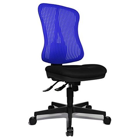 Interstuhl | Sedia Girevole Per Operatore EVERY | Schienale In Rete Bianco Telaio Argento Brillante Con Rotelle Morbide Nero Grafite 90534864