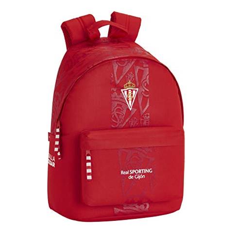 Zaino Per Ragazzi Del Real Sporting Di Gijon Ufficiale Per Computer Portatile 14,1"", 310 X 160 X 410 Mm - Foto 1