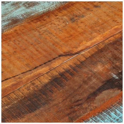 Piano Tavolo Rettangolare 70x90 Cm 25-27 Mm Legno Di Recupero - Foto 2