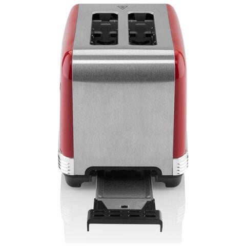 Storio Tostapane 916690030 Potenza 930 W, Materiale Alloggiamento Acciaio Inossidabile, Rosso - Foto 2