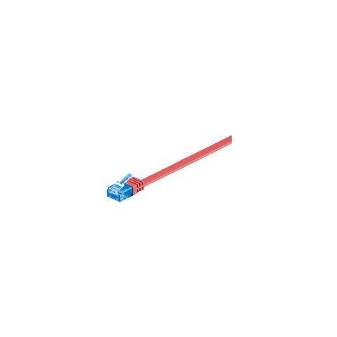 V-UTP6A15R-FLAT, RJ-45, RJ-45, Maschio / maschio, Cat6a, U / UTP (UTP) , Rosso - Foto 1