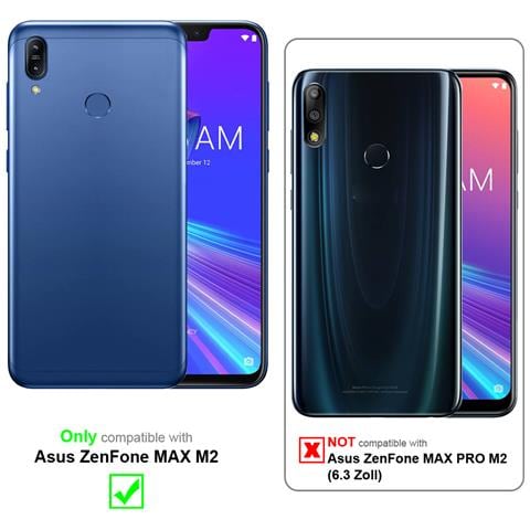 Catena Di Telefoni Cellulari Compatibile Con Asus Zenfone Max M2 In Rainbow - Coperchio Protettivo In Silicone Con Anelli D'argento, Cinturino In Corda E Custodia Staccabile - Foto 2