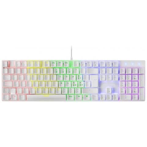 Tastiera Gaming USB Meccanica MK422 Retroilluminata Colore Bianco (Layout Italiano) Switch Marrone - Foto 1