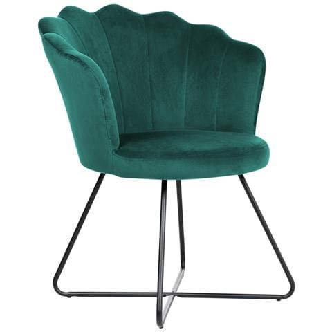 Poltrona Velluto Verde Lovelock - Foto 1