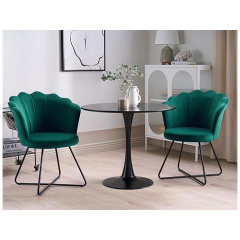 Poltrona Velluto Verde Lovelock - Foto 2