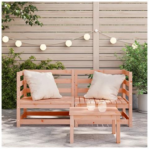 Divani Angolari Giardino 2pz 70x70x67cm Legno Massello Douglas - Foto 3