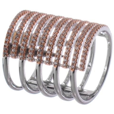 Anello Donna R0397-cz-rg2-58 (taglia 18) - Foto 1