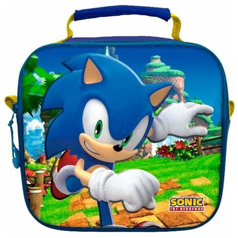 Zaino Scuola 3d Sonic 22 X 20 X 7 Cm - Foto 1