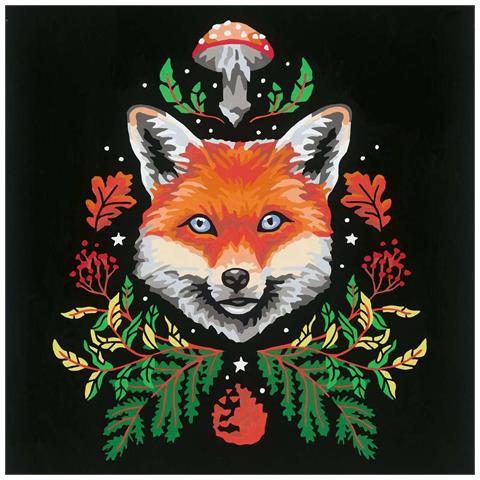 Set Pittura Per Numeri Ravensburger Fox 22 Pezzi - Foto 4