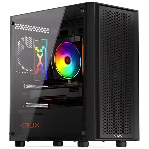Case Mini Tower Micro ATX (mATX) i, Mini ITXi 1 Porta USB 3.2 Colore Nero (Finestrato) - Foto 1