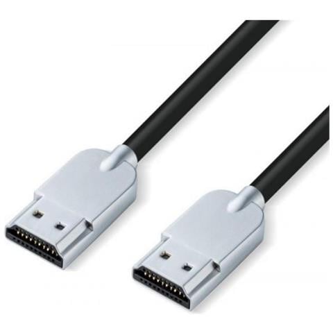 Hdmisuperslim1m Cavo Hdmi 1 M Hdmi Tipo A (standard) Nero, Metallico - Foto 1