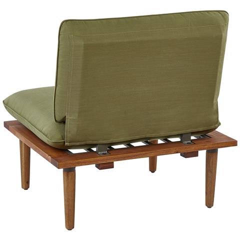 Set Da Giardino Con Tavolo 2 Posti Frascati Modulare Legno Di Acacia Certificato Verde Oliva - Foto 7