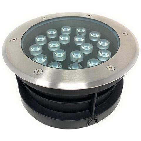 Faretto Carrabile Calpestabile Segnapassi Da Terra 18 W Led Luce Naturale Ip67 - Foto 2