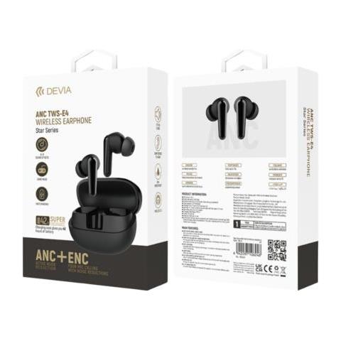 Auricolare TWS EM409 con ANC TWS-E4 Bluetooth V. 5,3 Nero - Foto 2