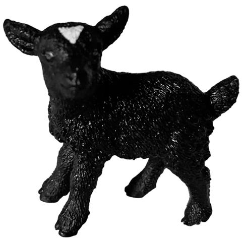 Statuetta Agnellino Farmlife Nero, Nero - Foto 2