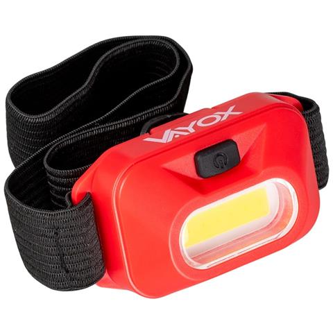 Torcia Frontale A Batteria Rossa Cob 150lm Va0118 Vayox - Foto 1