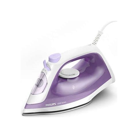Ferro da Stiro a Vapore Serie 1000 DST1020/30 Piastra Antiaderente Potenza 1800 W Colore Viola / Bianco - Foto 1