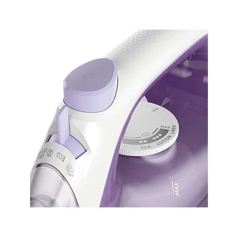 Ferro da Stiro a Vapore Serie 1000 DST1020/30 Piastra Antiaderente Potenza 1800 W Colore Viola / Bianco - Foto 2