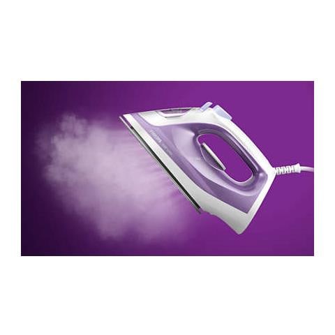 Ferro da Stiro a Vapore Serie 1000 DST1020/30 Piastra Antiaderente Potenza 1800 W Colore Viola / Bianco - Foto 5